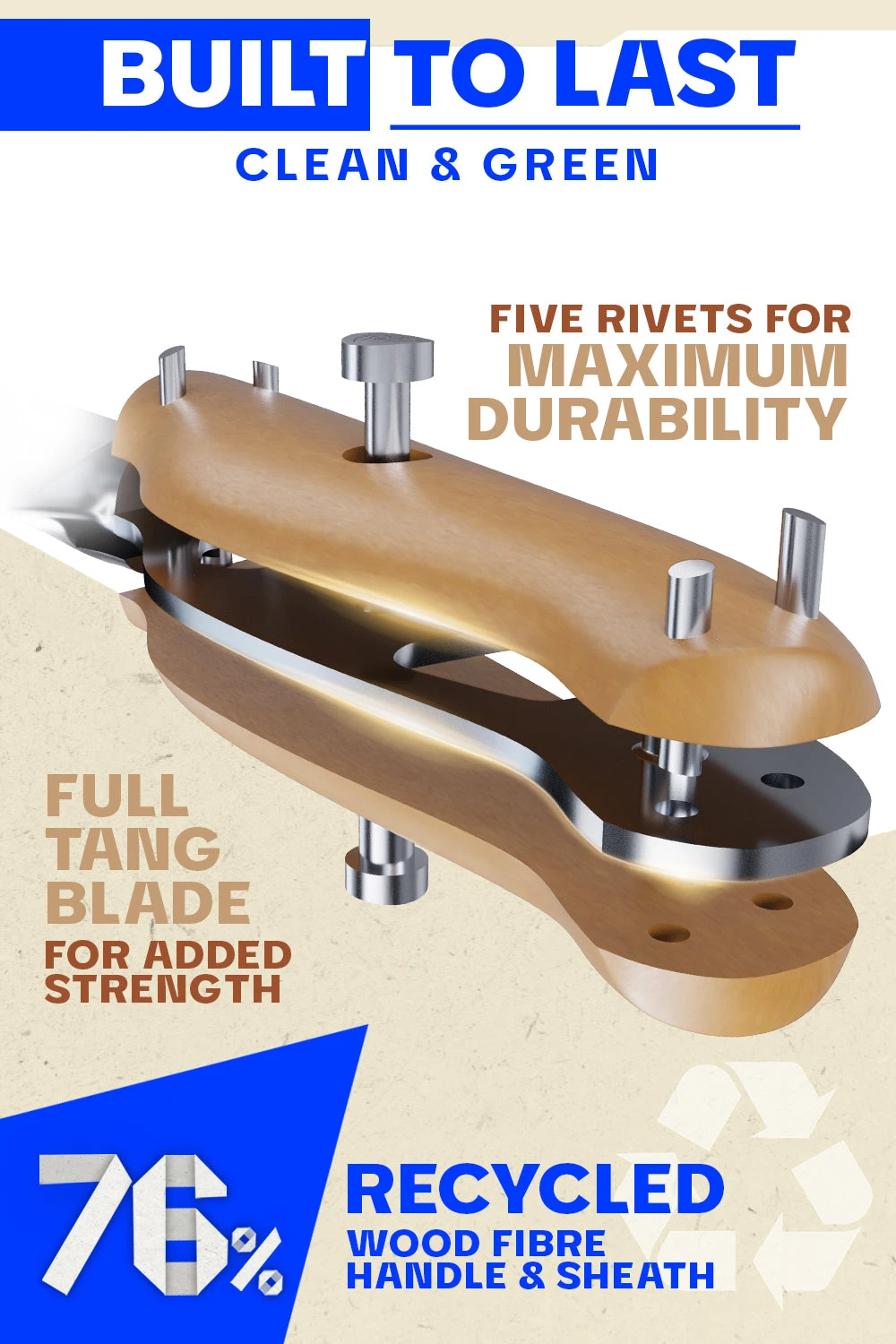 3-Piece Knife Set | Chef - Santoku - Paring | Sustainable And Earth-friendly Material | Gaia Series | Dalstrong © 5 3-Piece Knife Set | Chef - Santoku - Paring | Sustainable And Earth-friendly Material | Gaia Series | Dalstrong © - Image 3