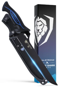 Dalstrong 22 Offset Slicing & Carving Knife 10" | Night Shark Series | NSF Certified | Dalstrong ©
