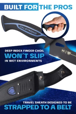 Offset Slicing & Carving Knife 10" | Night Shark Series | NSF Certified | Dalstrong © 14 Offset Slicing & Carving Knife 10" | Night Shark Series | NSF Certified | Dalstrong © -Dalstrong NS 10in Offset Slicer img04