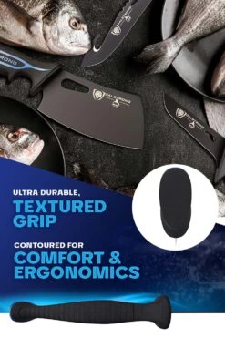 3-Piece Knife Set | Boning Knife, Hook Knife, Mini Cleaver | Night Shark Series | NSF Certified | Dalstrong © 15 3-Piece Knife Set | Boning Knife, Hook Knife, Mini Cleaver | Night Shark Series | NSF Certified | Dalstrong © -Dalstrong NS 3pc Set Knife editable 6