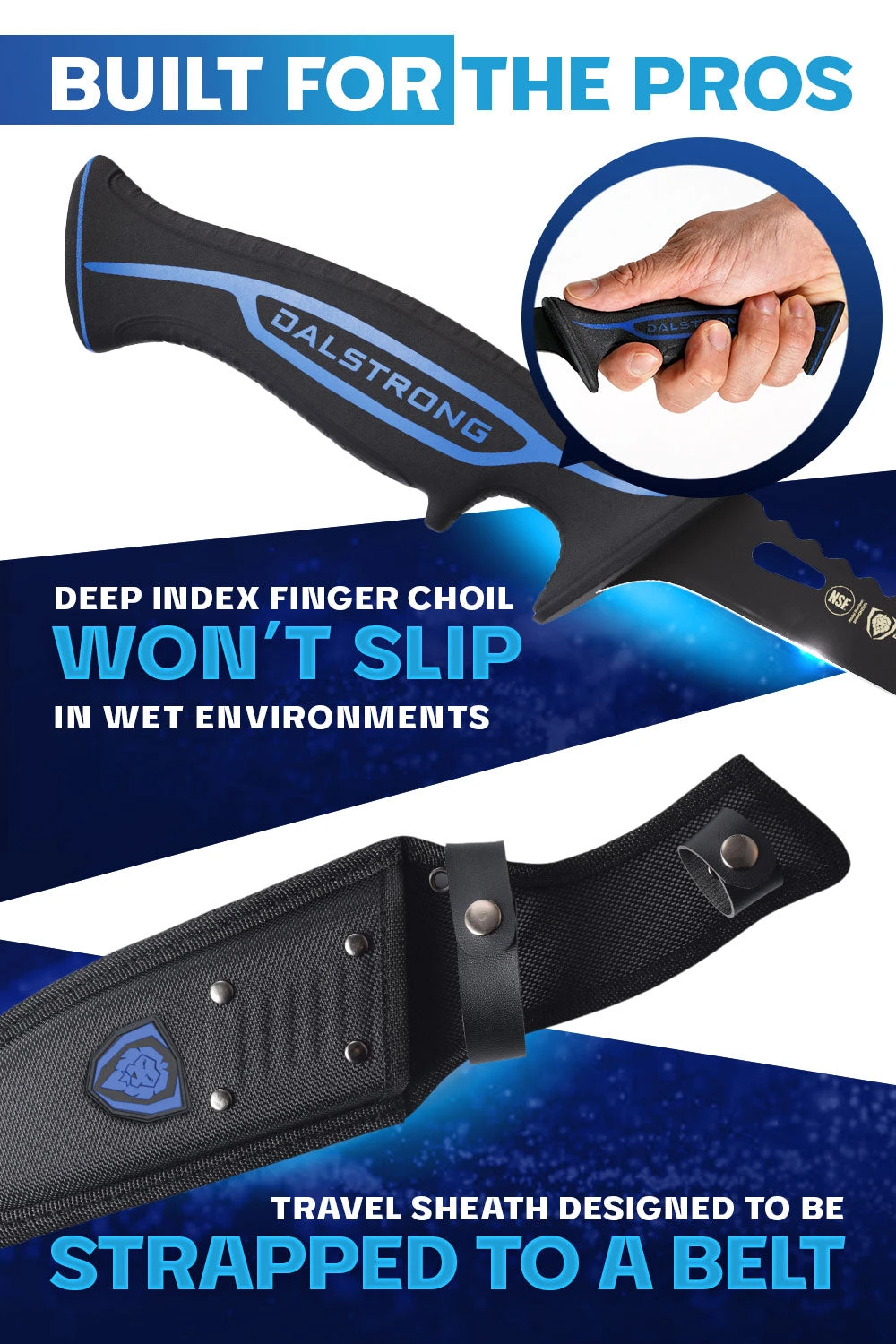 Fillet Knife 4.7" | Night Shark Series | NSF Certified | Dalstrong © 6 Fillet Knife 4.7" | Night Shark Series | NSF Certified | Dalstrong © - Image 4