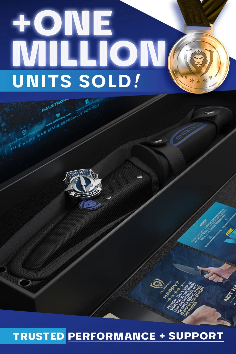 Curved Boning Knife 6" | Night Shark Series | NSF Certified | Dalstrong © 9 Curved Boning Knife 6" | Night Shark Series | NSF Certified | Dalstrong © - Image 7