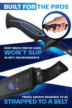 Fillet Knife 7" | Night Shark Series | Flexible Blade | NSF Certified | Dalstrong © -Dalstrong NS 7in Fillet Knife img04