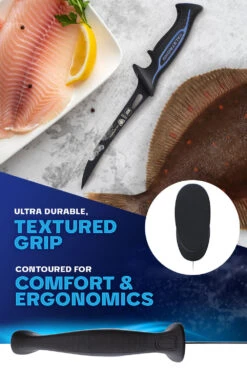 Fillet Knife 7" | Night Shark Series | Flexible Blade | NSF Certified | Dalstrong © -Dalstrong NS 7in Fillet Knife img05