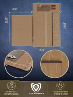 Nomad Knife Roll XL | Nomad Series | Dalstrong © -Dalstrong Nomad XL Knife Roll MULTIANGLE 2 WEB v1.02