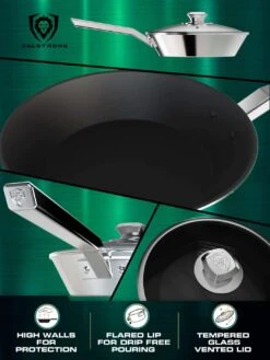 10" Frying Pan & Skillet | ETERNA Non-Stick | Oberon Series | Dalstrong © -Dalstrong OS 10in Skillet Frypan Nonstick MULTIANGLE2 WEB v2.03 1080x 9cc2a6c0 e2f3 4a23 a136 61cafc5cf460