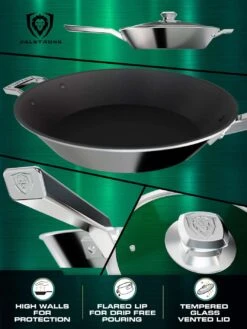 12" Frying Pan & Skillet | ETERNA Non-stick | Oberon Series | Dalstrong © -Dalstrong OS 12in Skillet Pan Nonstick MULTIANGLE2 WEB v2.03 1080x 0defea53 9805 4943 8bf1 ae00b87e31b8