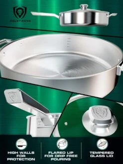 12" Sauté Frying Pan | Silver | Oberon Series | Dalstrong © 18 12" Sauté Frying Pan | Silver | Oberon Series | Dalstrong © -Dalstrong OS 12in Straight Frypan Silver MULTIANGLE2 WEB v2.01 1080x 1c62e482 0ccb 48ee ba4d d8d563704dea