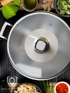 12" Frying Pan Wok | Silver | Oberon Series | Dalstrong © -Dalstrong OS 12in Wok Silver STOCK3 WEB v1.01 1080x 724e47a3 9e50 4e30 9fc2 b15013a34775