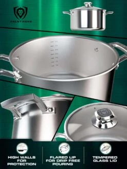 5 Quart Sauce Pot | Silver | Oberon Series | Dalstrong © 18 5 Quart Sauce Pot | Silver | Oberon Series | Dalstrong © -Dalstrong OS 5QT Stock Pot MULTIANGLE2 WEB v2.01 1080x 42b547f7 b776 47e2 a5c6 8a3b8abdaefb