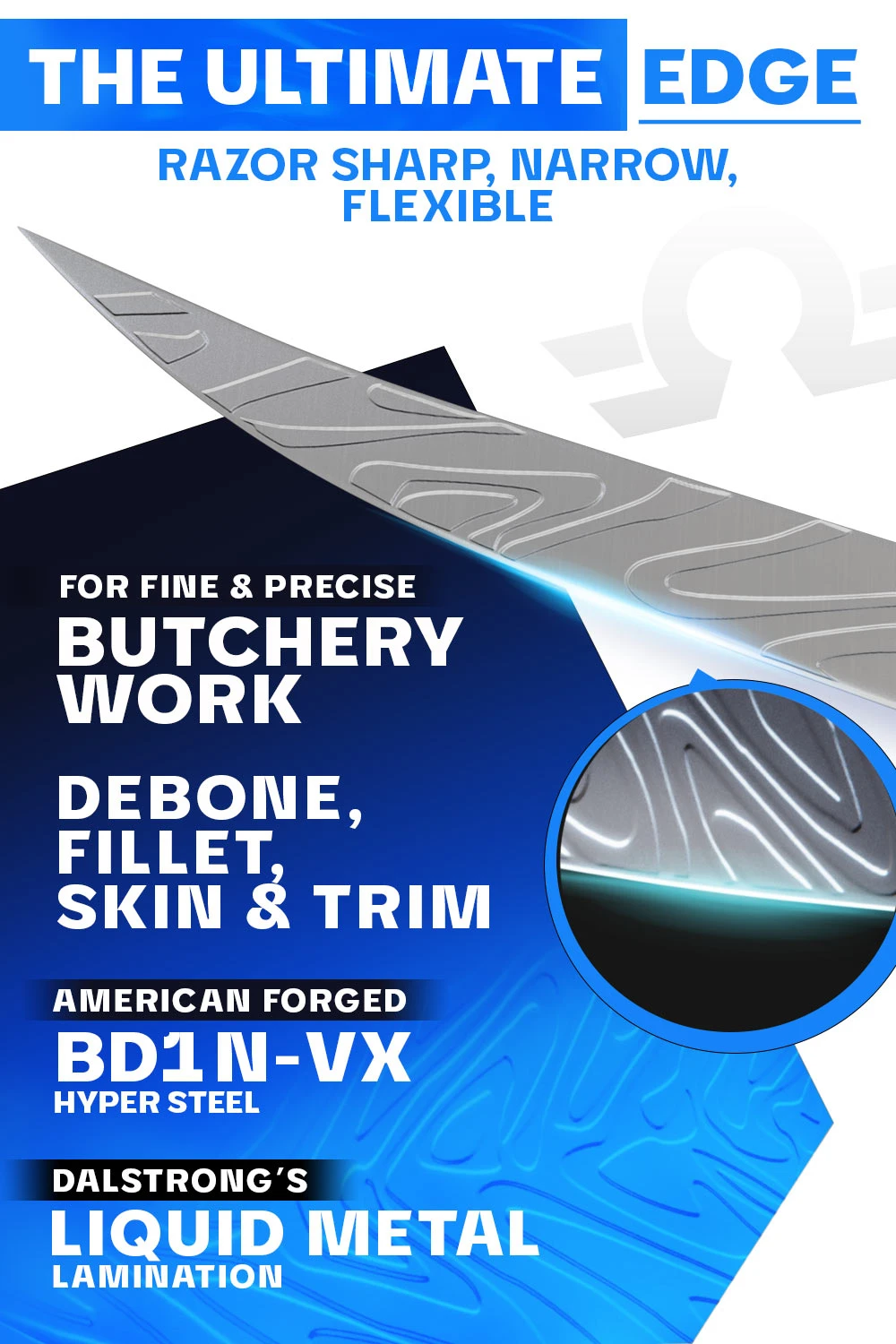 Straight Boning Knife 6" | Omega Series | Dalstrong © 5 Straight Boning Knife 6" | Omega Series | Dalstrong © - Image 3