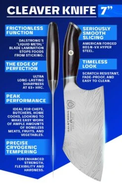 Cleaver Knife 7" | Omega Series | Dalstrong © 17 Cleaver Knife 7" | Omega Series | Dalstrong © -Dalstrong OS 7in Cleaver LISTING 5