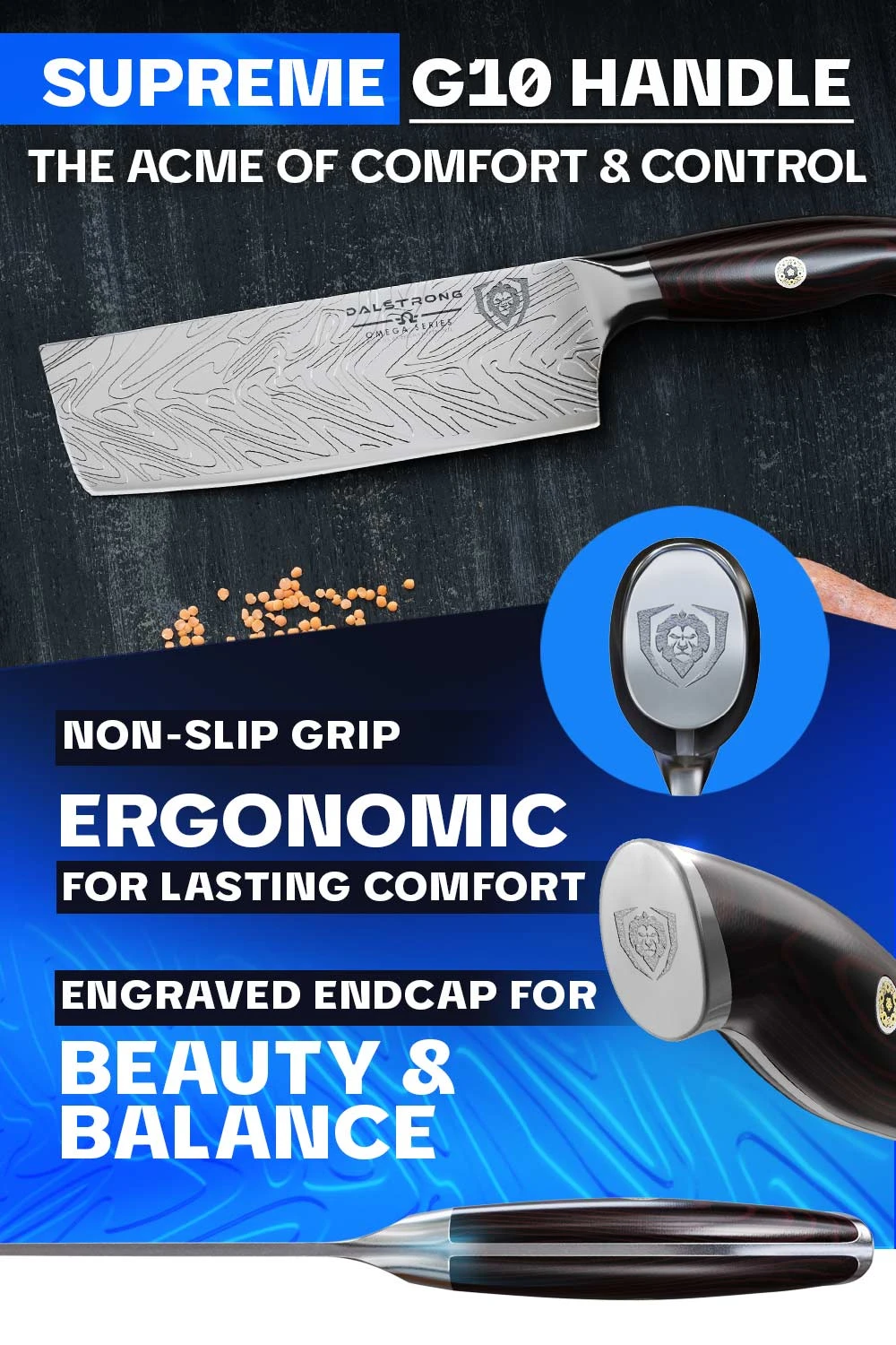 Nakiri Knife 7" | Omega Series | Dalstrong © 8 Nakiri Knife 7" | Omega Series | Dalstrong © - Image 6