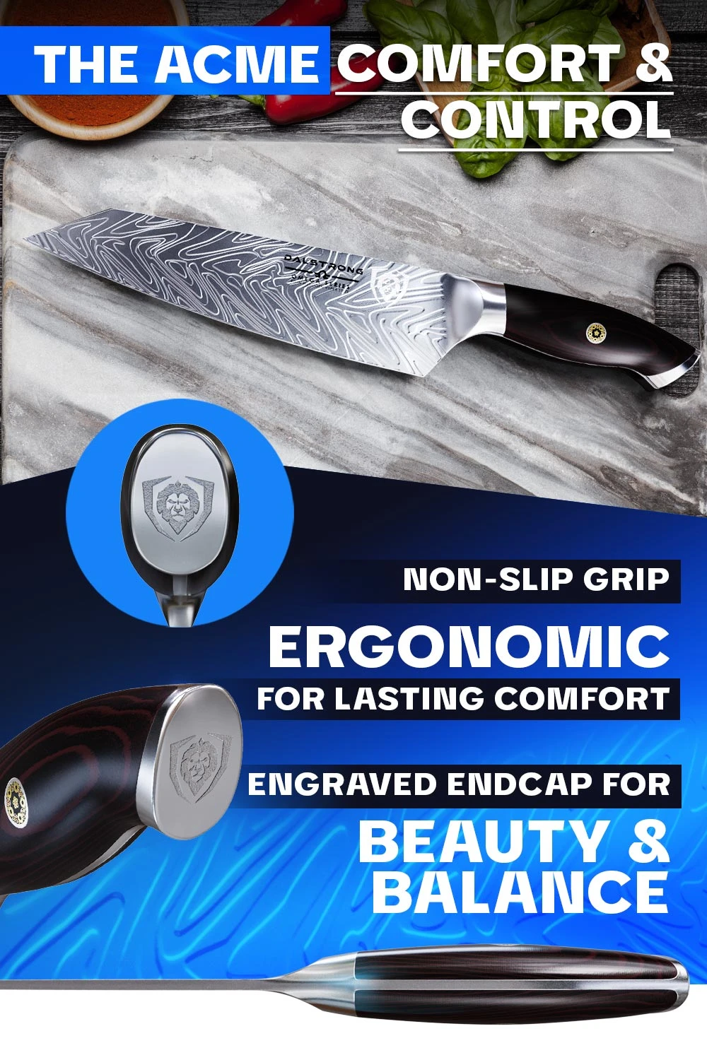 Kiritsuke Chef's Knife 8.5" | Collector Set | Omega Series | Dalstrong © 9 Kiritsuke Chef's Knife 8.5" | Collector Set | Omega Series | Dalstrong © - Image 7