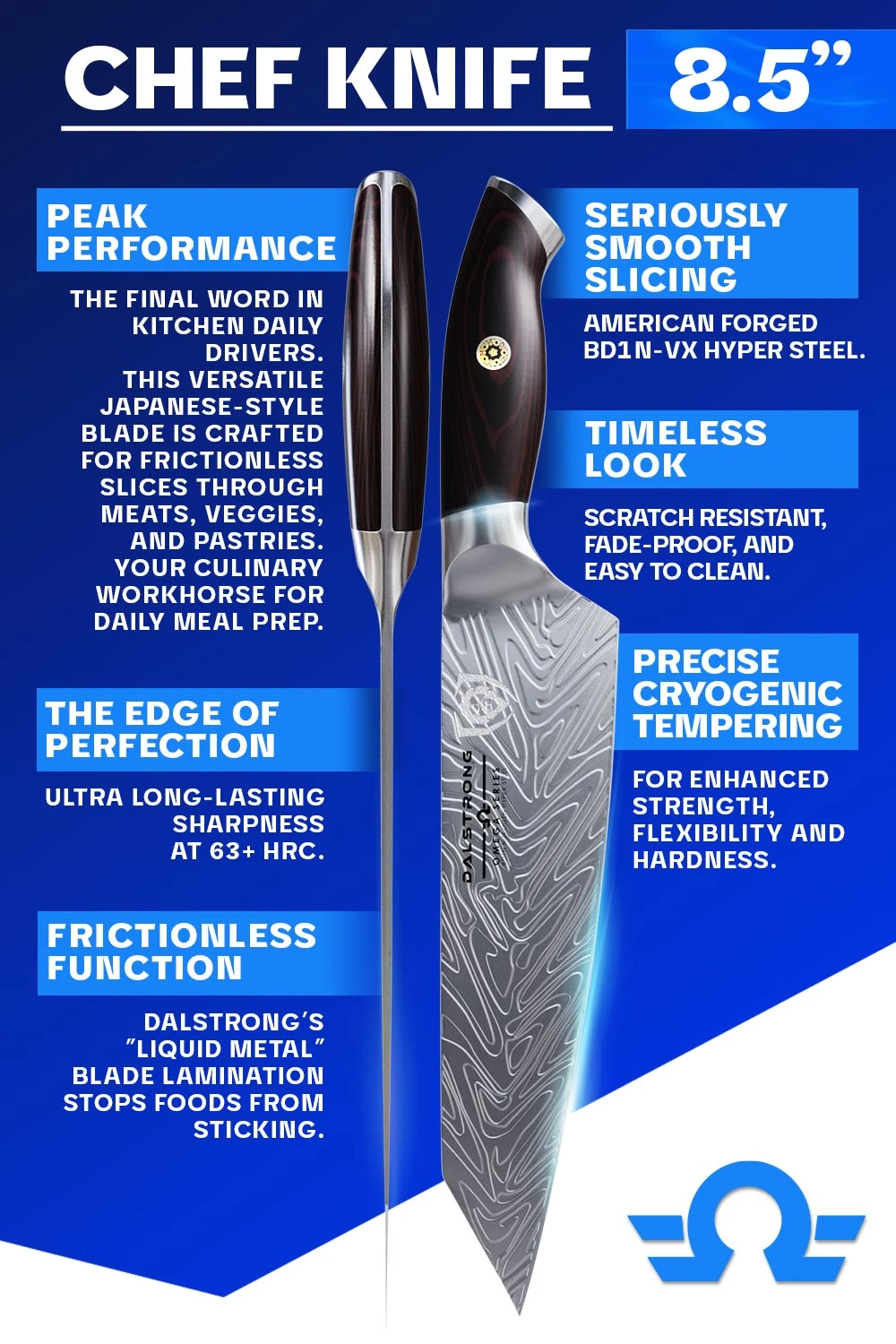 Kiritsuke Chef's Knife 8.5" | Collector Set | Omega Series | Dalstrong © 8 Kiritsuke Chef's Knife 8.5" | Collector Set | Omega Series | Dalstrong © - Image 6