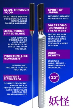 Slicing & Carving Knife 12" | Phantom Series | Dalstrong © 16 Slicing & Carving Knife 12" | Phantom Series | Dalstrong © -Dalstrong PS 12in Slicer PAKKA LISTING 5