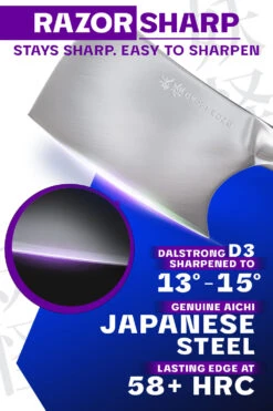 Mini Cleaver Knife 4.5" | Phantom Series | Dalstrong © -Dalstrong PS 4 5in Mini Cleaver PAKKA LISTING 2