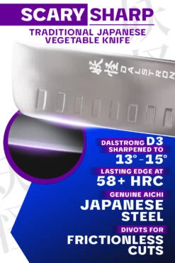 Nakiri Vegetable Knife 6" | Phantom Series | Dalstrong © -Dalstrong PS 6in Nakiri LISTING 2