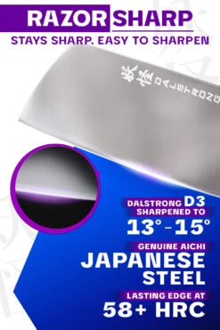 Cleaver Knife 7" | Phantom Series | Dalstrong © 14 Cleaver Knife 7" | Phantom Series | Dalstrong © -Dalstrong PS 7in CLEAVER PAKKA LISTING 2 1