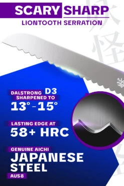 Serrated Bread Knife 9" | Phantom Series | Dalstrong © 15 Serrated Bread Knife 9" | Phantom Series | Dalstrong © -Dalstrong PS 9in Bread LISTING 2