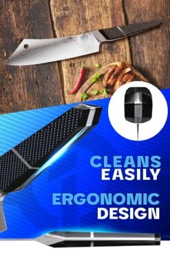 Chef & Cleaver Hybrid Knife 8" | Crixus | Quantum 1 Series | Dalstrong © -Dalstrong Q1S Crixus Knife 8in Editable 5