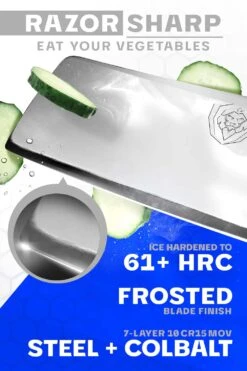 Nakiri Knife 6.5" | Frost Fire Series | NSF Certified | Dalstrong © -Dalstrong ff nakiri 2 1080x 0dc923cd 1467 45de 92bf 01f8bfc1150a