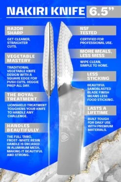 Nakiri Knife 6.5" | Frost Fire Series | NSF Certified | Dalstrong © -Dalstrong ff nakiri 5 1080x db9cf529 86cf 4ff4 815d 688491d44d56